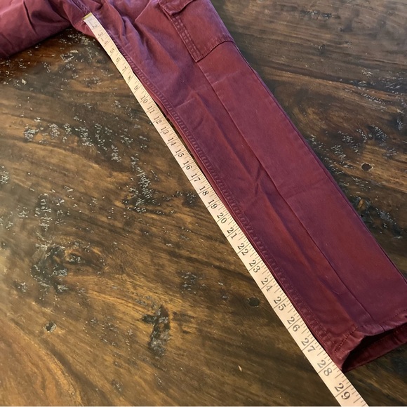 Maroon Skinny Jeans Cargo Pockets Old Navy Jeggings Size 2 - Picture 4 of 7